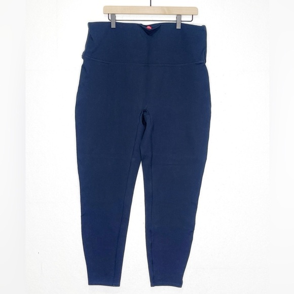 SPANX Ankle Length Ponte Legging Navy Blue Sz 3X Tall 20262T - Picture 2 of 6